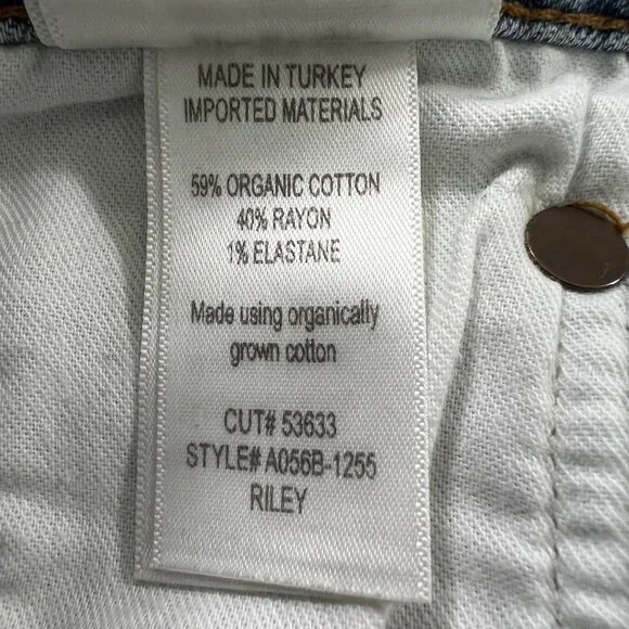 AGOLDE Riley High Rise Straight Crop Jeans in Whiplash Size 25 - Picture 8 of 13